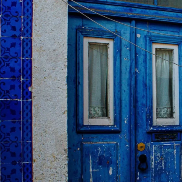 Blue Door Artwork print file close up