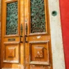 Brown Door No 14 12 x 16 Artwork close up.