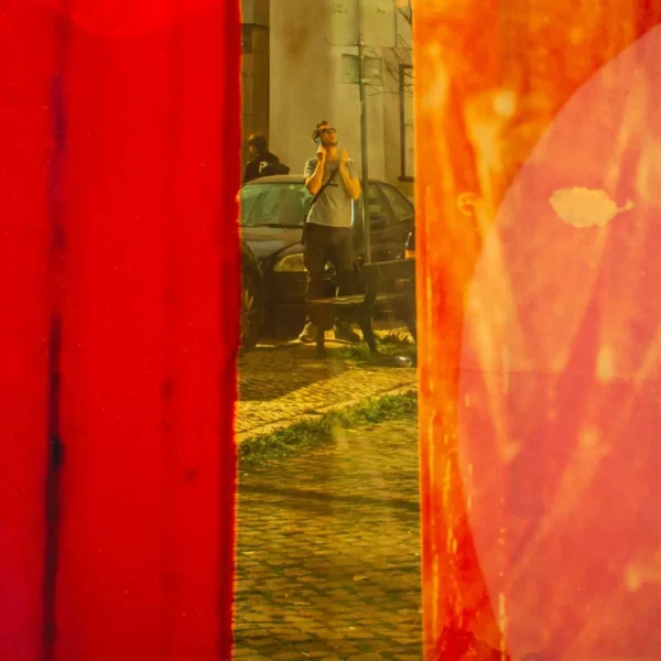 Close up of Through The Yellow Window